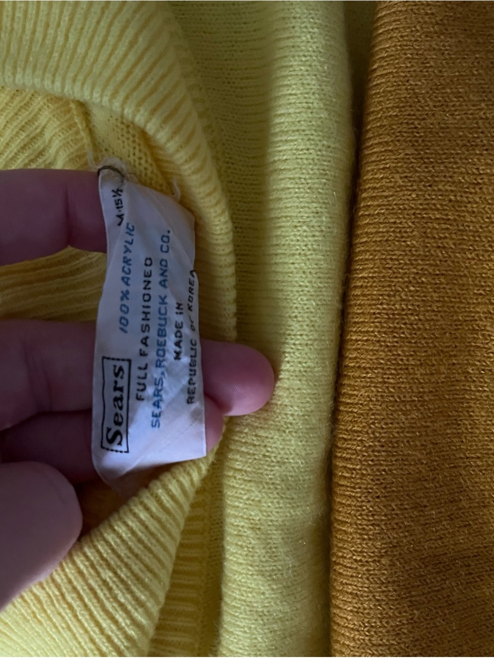 Sears Bright Yellow Women's Scoop/Crew Neck Sweater